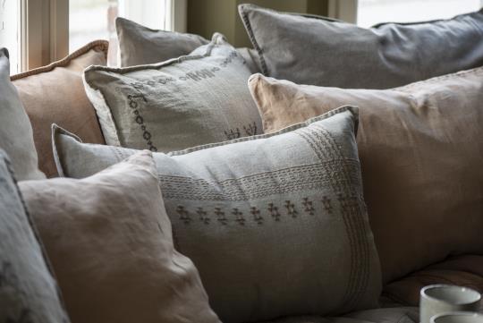 Cushion, Velvet, Cafe Creme