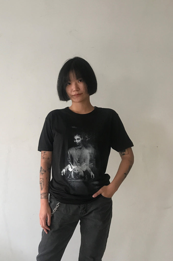 Window Dressing The Soul- Jordanna and Pig Jersey T-Shirt black