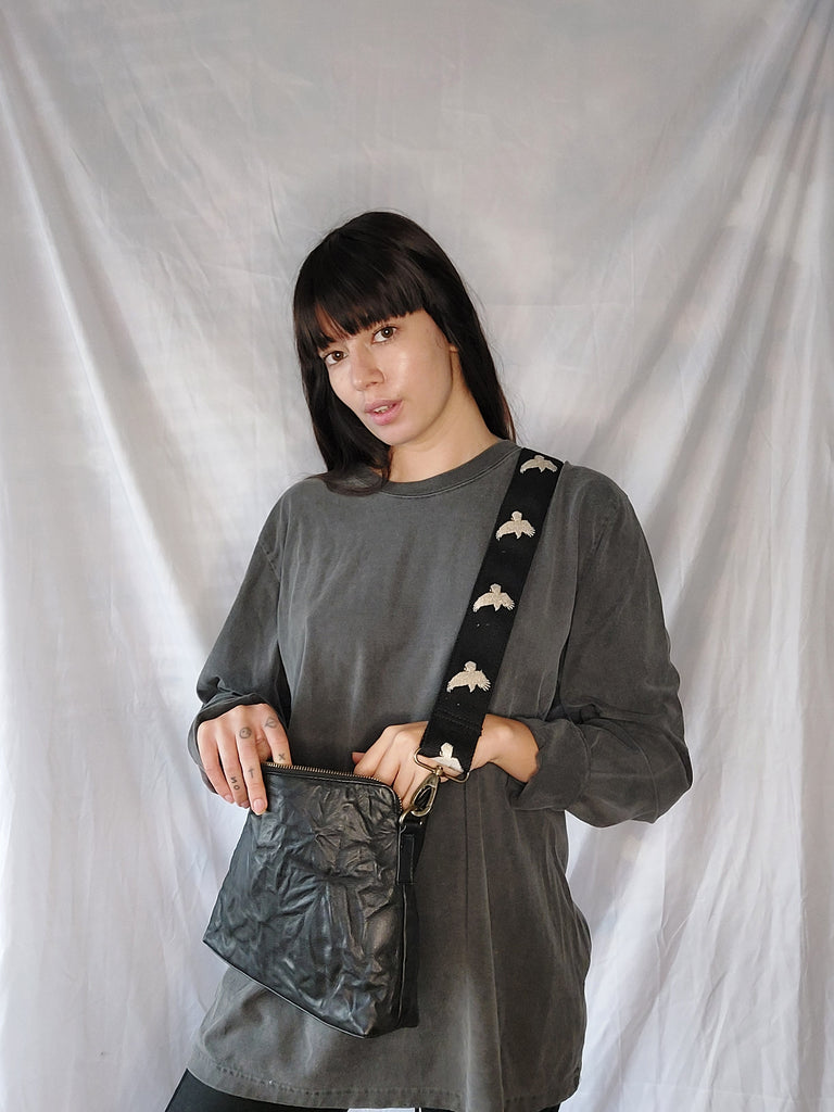 Florrie bag - cloudy - crow strap