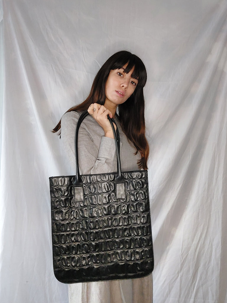 Heida bag - black croc