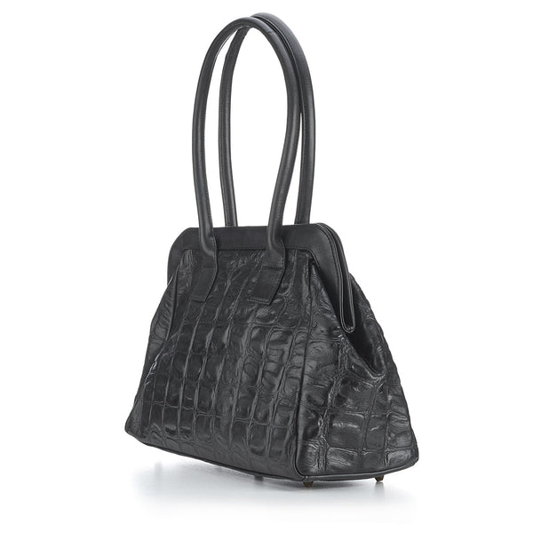 CollardManson Doctors Bag - Black Croc