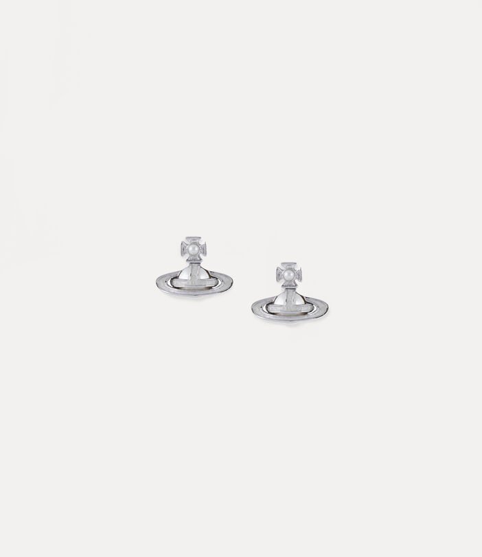 Vivienne Westwood Simonetta Bas Relief Earrings - Platinum Creamrose