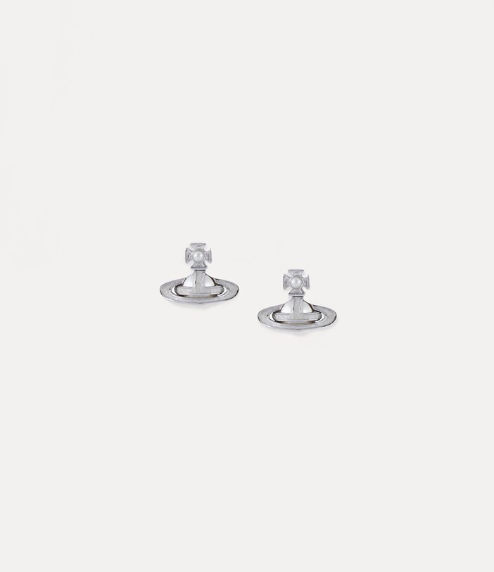 Vivienne Westwood Simonetta Bas Relief Earrings - Silver Tone