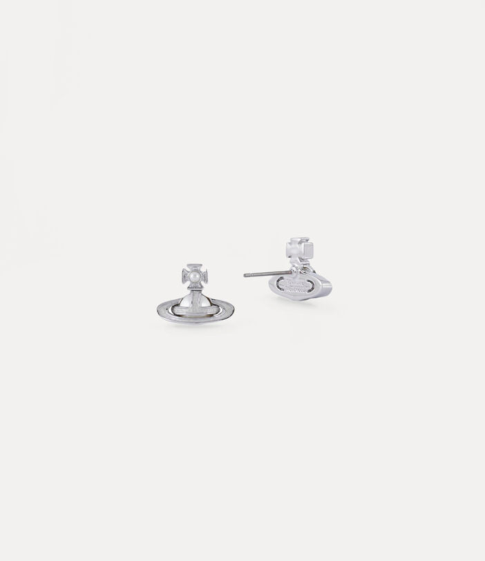 Vivienne Westwood Simonetta Bas Relief Earrings - Platinum Creamrose