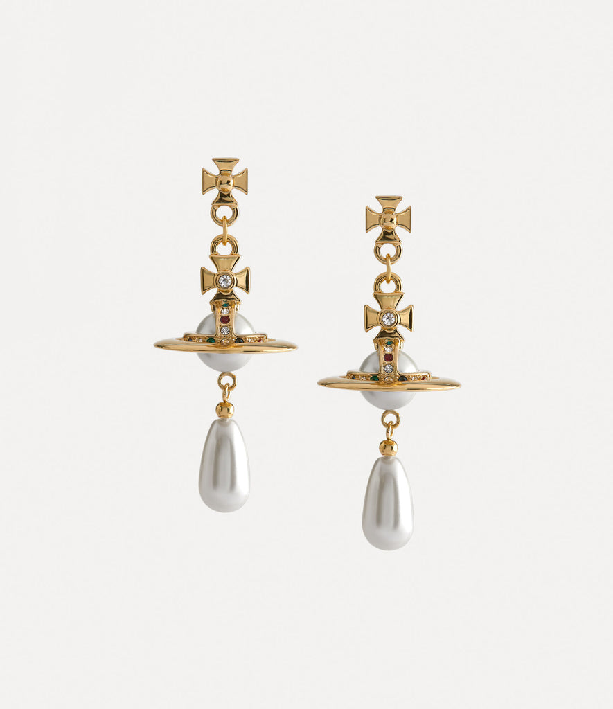 Vivienne Westwood Pearl Drop Earrings - Gold / Pearl