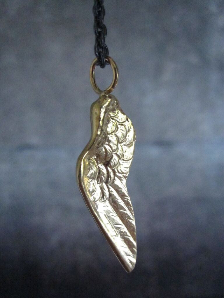 925 silver- Small Wing Necklace - Gold plated