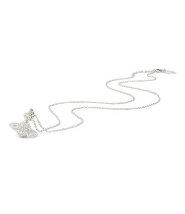 Vivienne Westwood Grace Small Pendant - Rhodium/Crystal