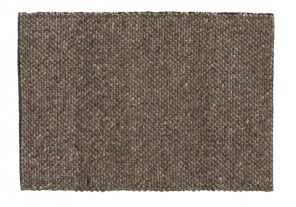 FIA rug, wool, grey/brown 60x90cm