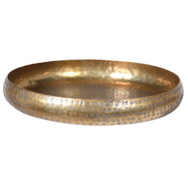 Antique Brass Round Tray