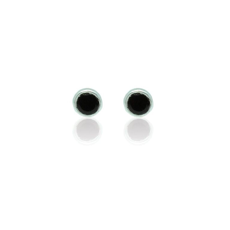 CollardManson 925 silver studs- black onyx