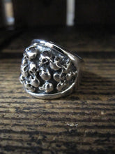 WDTS 925 Silver multi Skull Ring