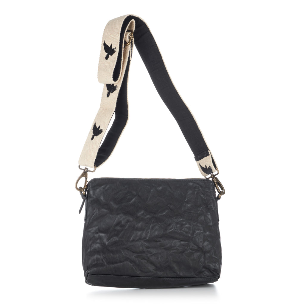 Florrie bag - cloudy with crow strap