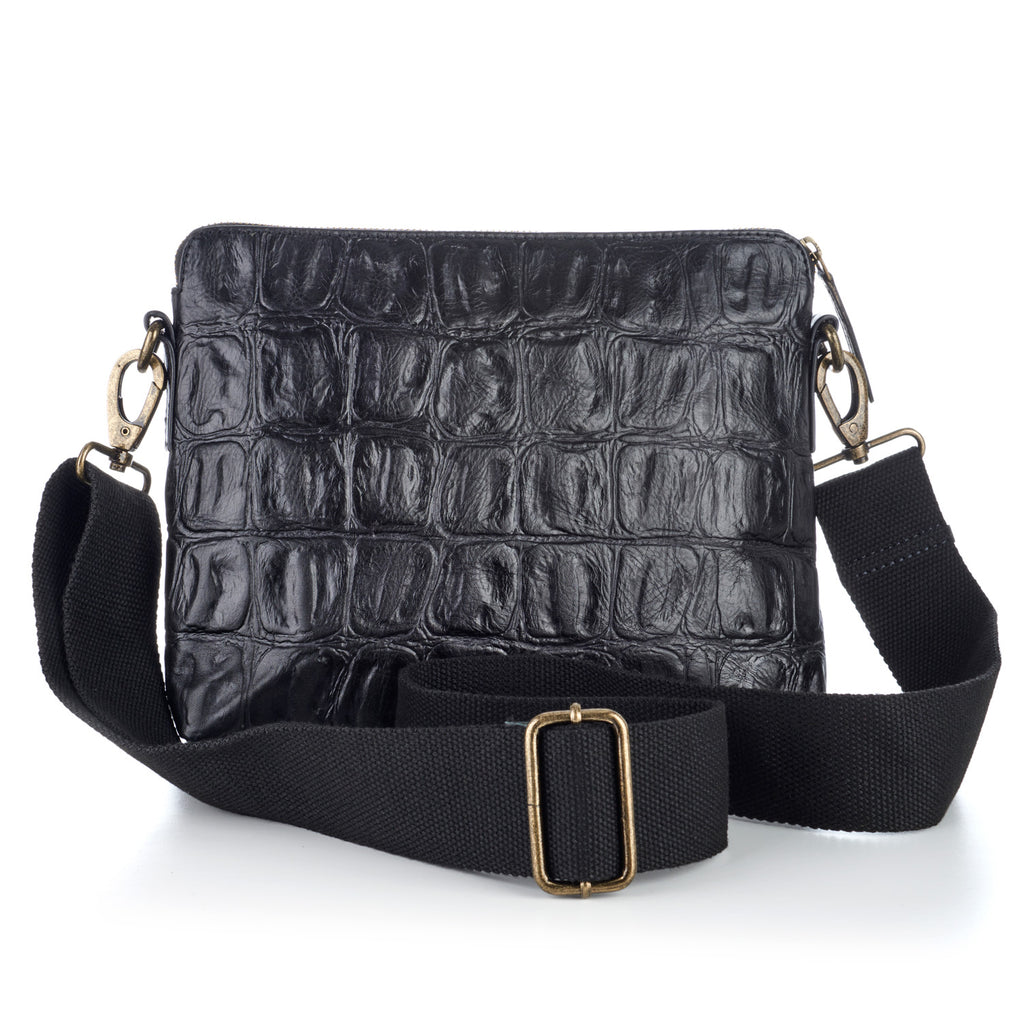 Florrie bag - black croc