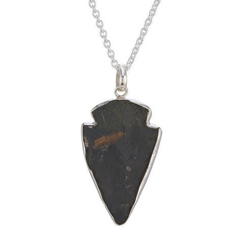 WDTS Dark Agate Arrowhead Pendant