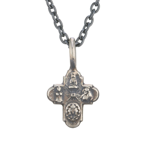 WDTS 925 Silver tiny cross necklace