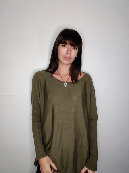 WDTS -Layla fine knit sweater - Forest