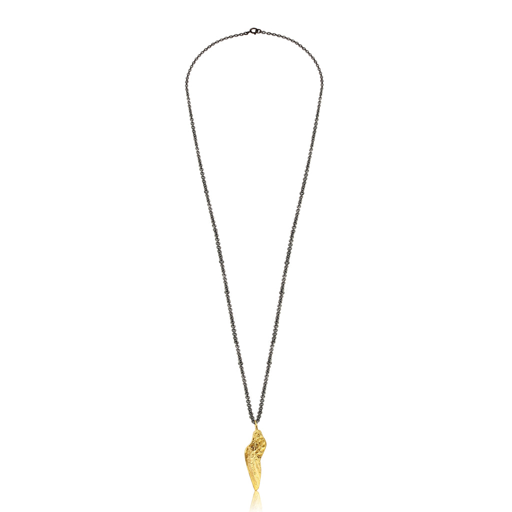 925 silver- Small Wing Necklace - Gold plated