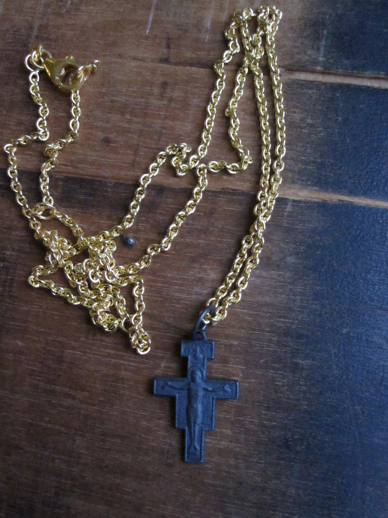 WDTS Oxidised cross with Jesus