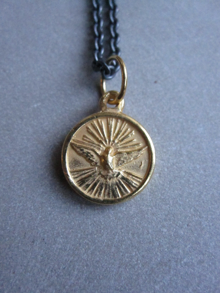 WDTS Dove of Peace necklace - gold plated pendant