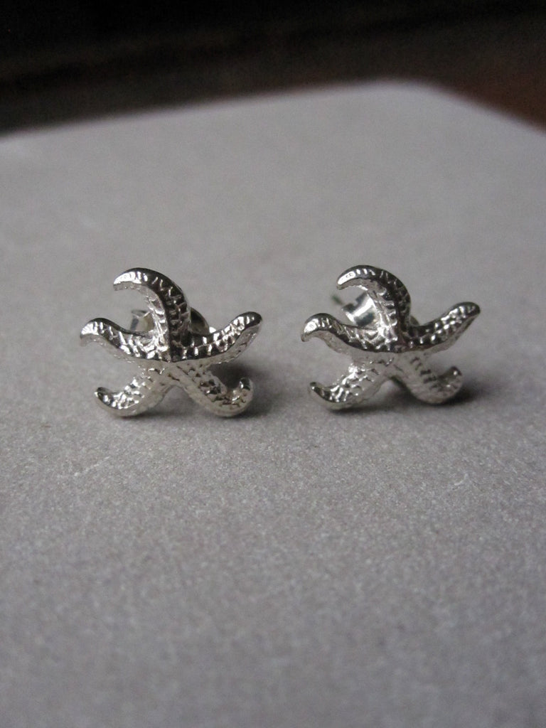 925 Silver Starfish Stud Earrings