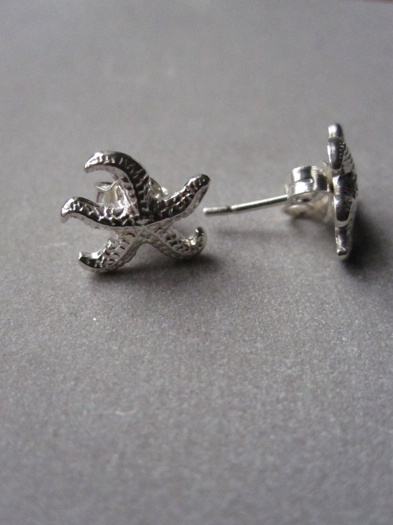 925 Silver Starfish Stud Earrings