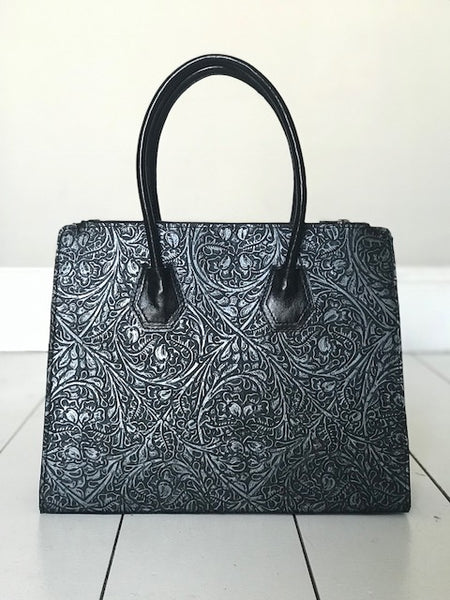 CollardManson Leonie Bag - Silver tooled