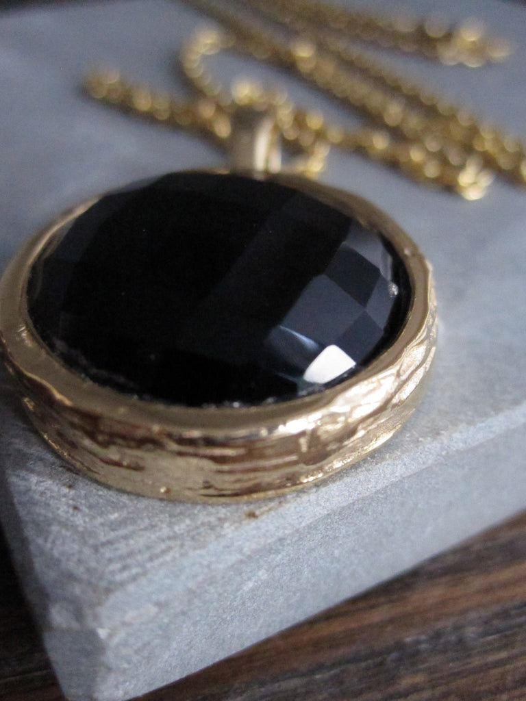 WDTS Pavani Necklace - Gold Onyx