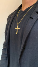 WDTS Gold plated 925 Silver ornate crucifix necklace