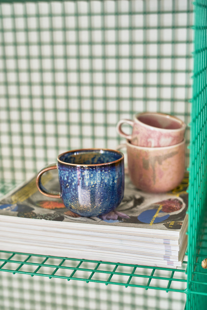 HKliving Chef Ceramics: Mug, Rustic Blue