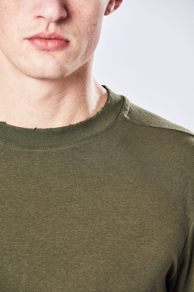 Thom/krom M TS 752 3/4 sleeves shirt green