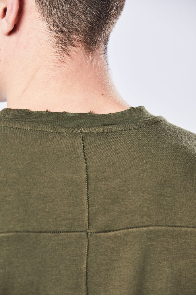 Thom/krom M TS 752 3/4 sleeves shirt green
