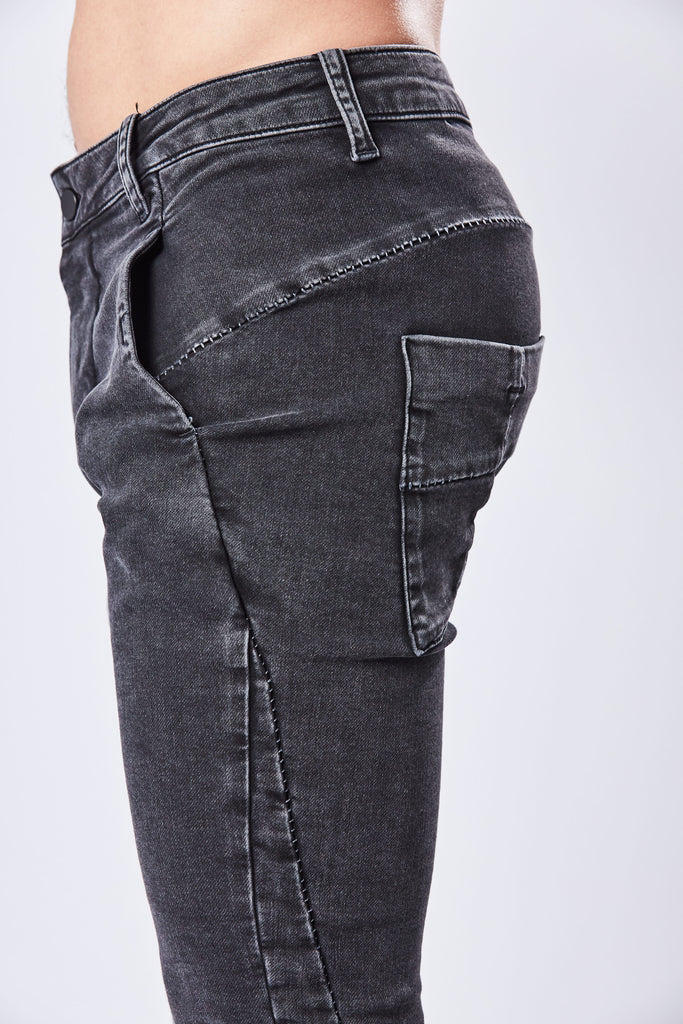 Thom/krom AW23 M T 83  slim fit denim jeans GREY