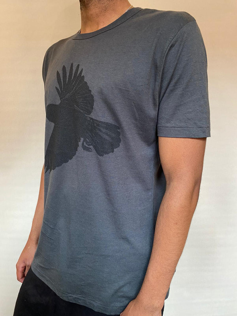 Window Dressing The Soul- Crow Jersey T Shirt Charcoal