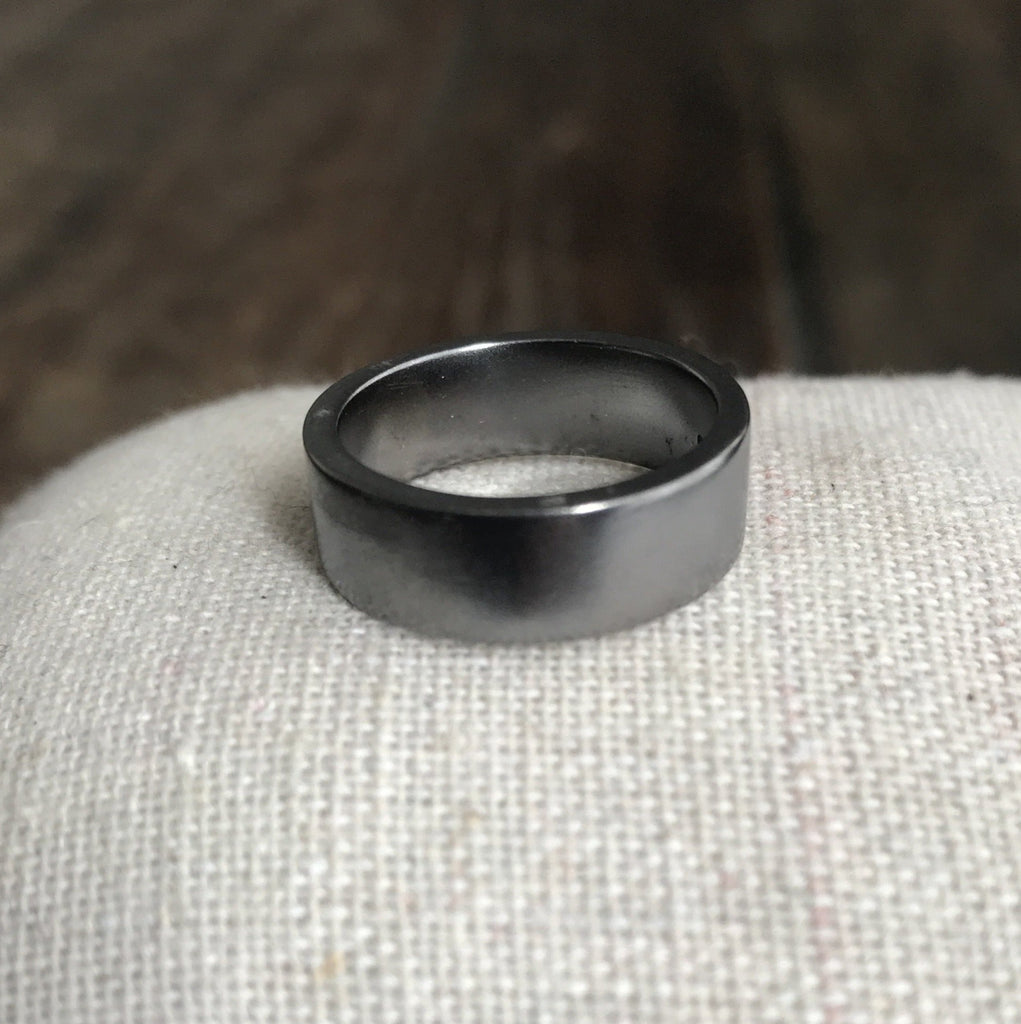 WDTS Dark band, 925 Silver ring