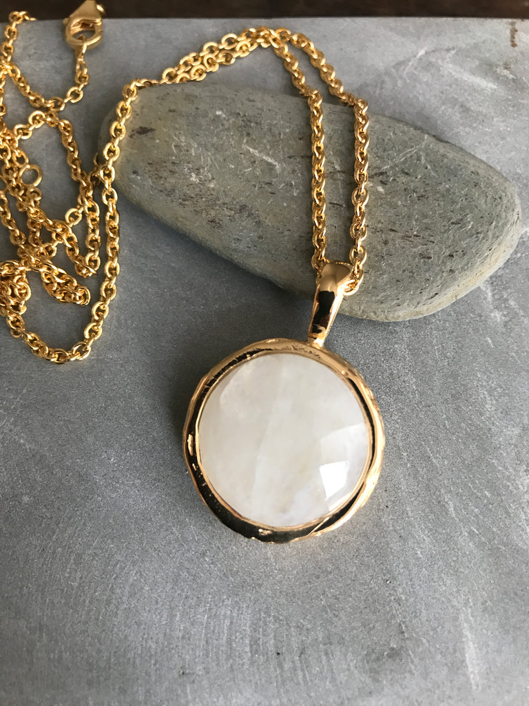 WDTS Pavani Necklace - Gold Moonstone