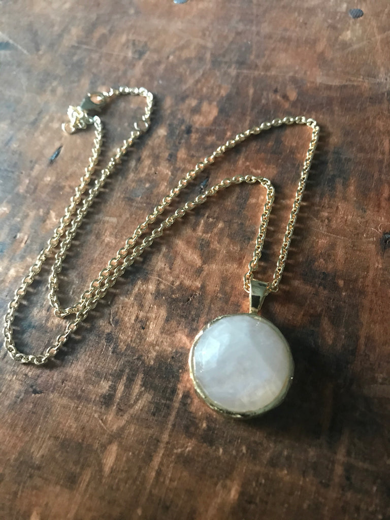 WDTS Pavani Necklace - Gold Moonstone