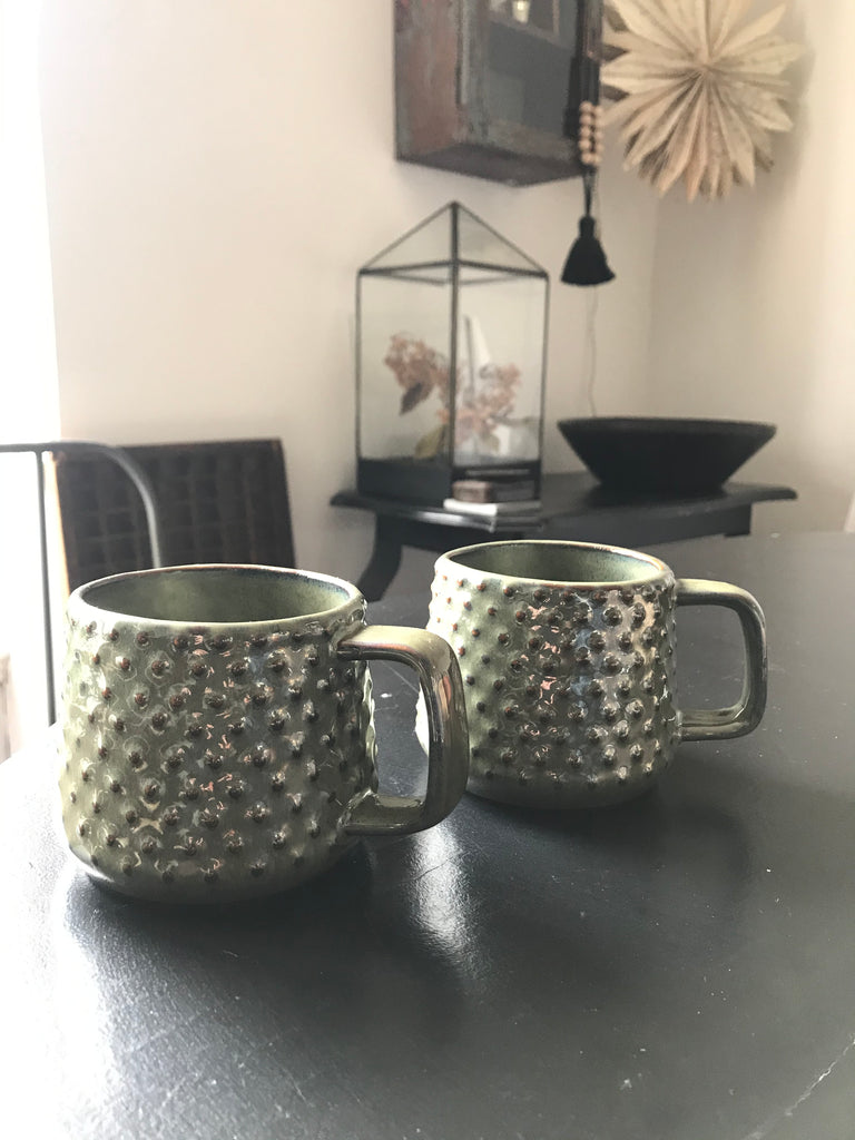 Stoneware Mug w/ Dots