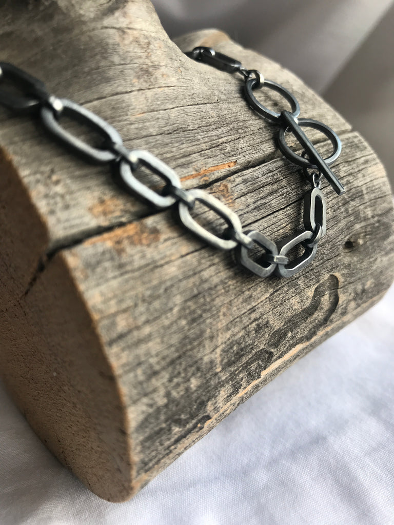 WDTS Constant link bracelet - Oxidised