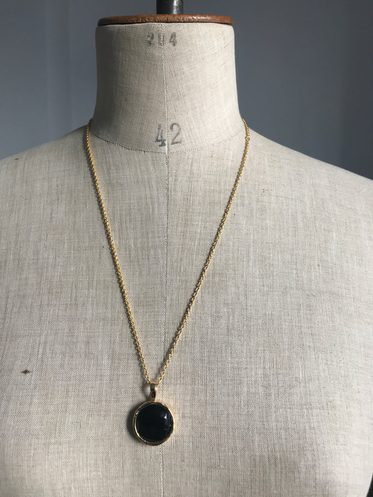 WDTS Pavani Necklace - Gold Onyx