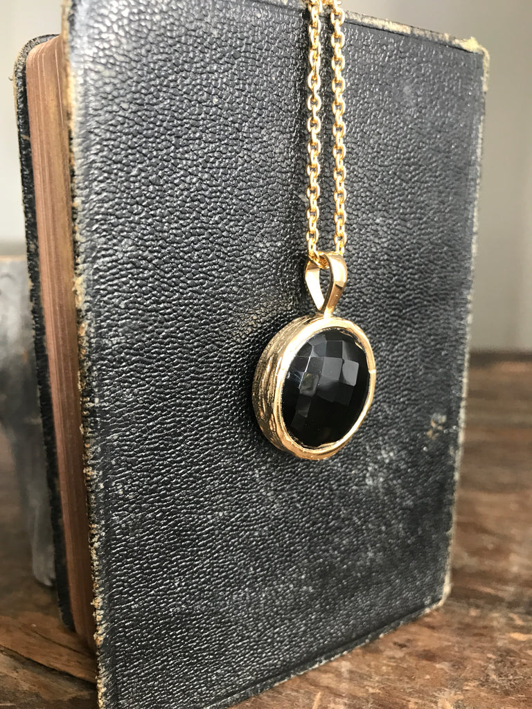 WDTS Pavani Necklace - Gold Onyx