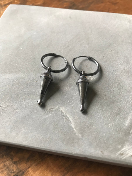 WDTS Shanku Small Hoop earrings - Oxidised