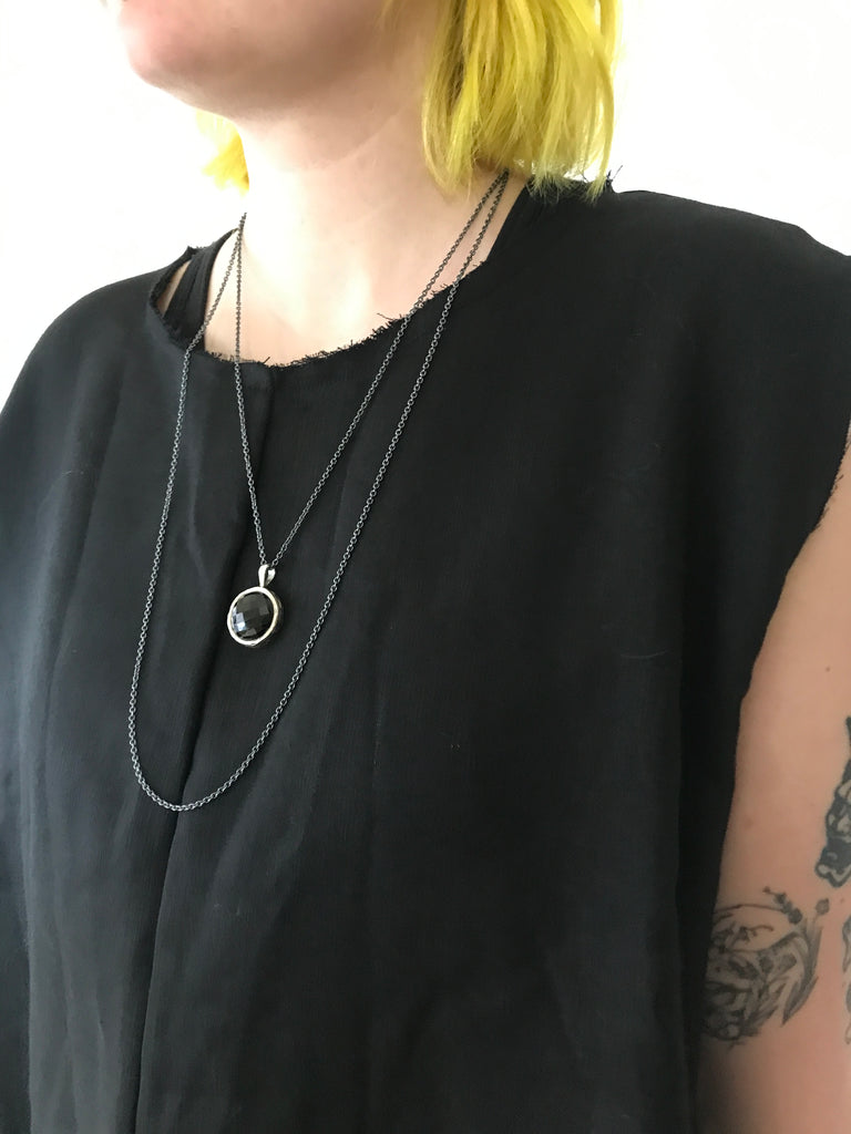 WDTS Pavani Necklace - Silver Onyx