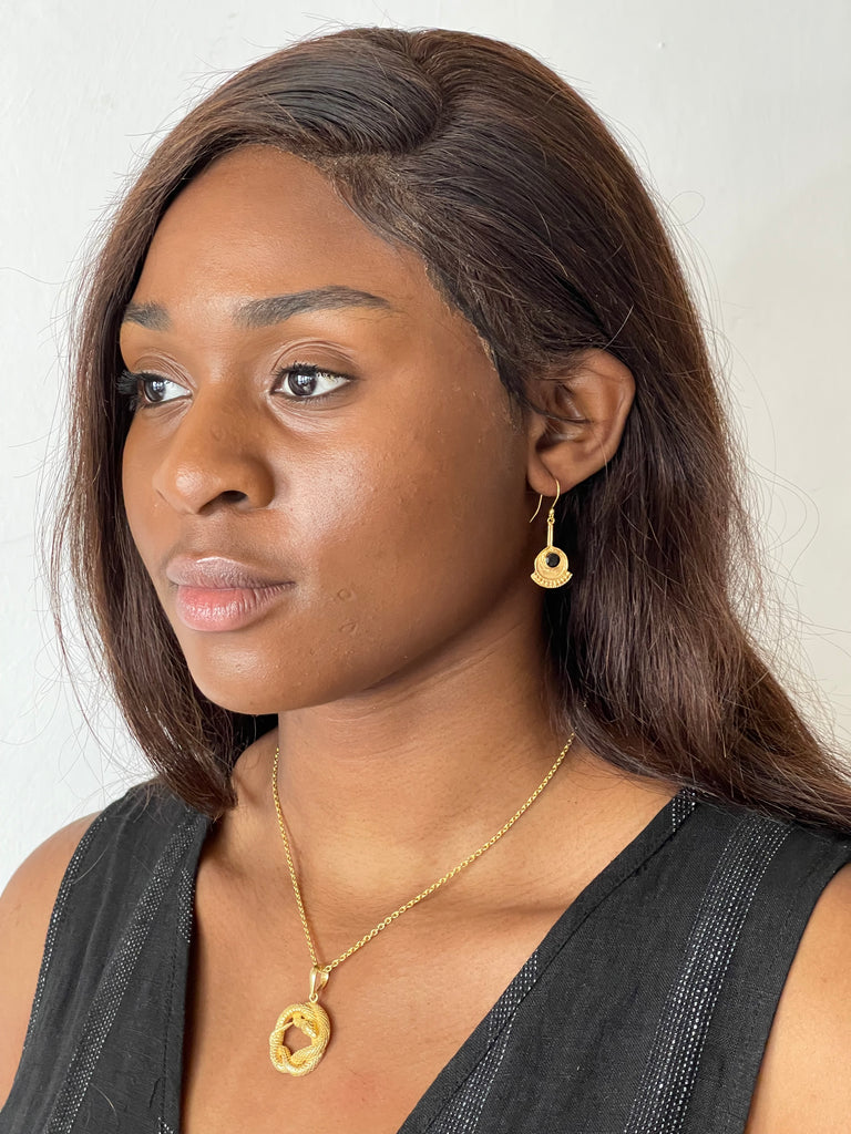 925 Silver Snake necklace - Gold