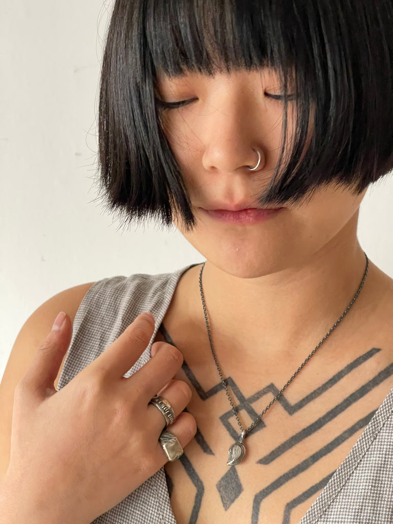 925 Silver Jaggered Ring