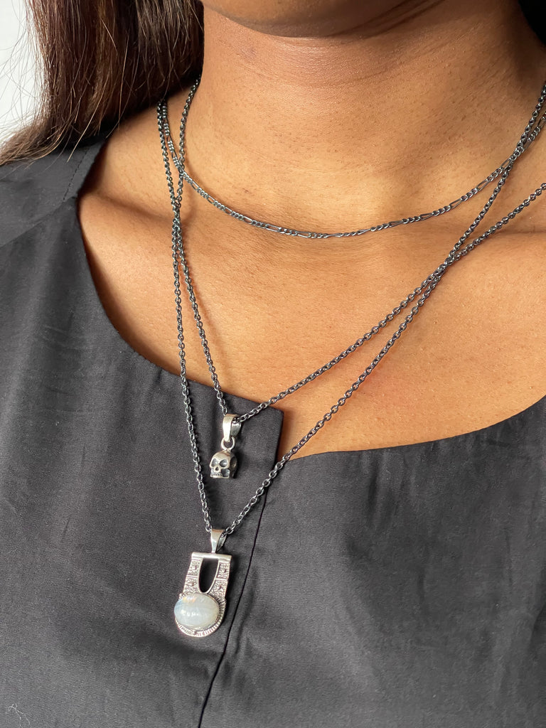 925 Silver Skull Necklace