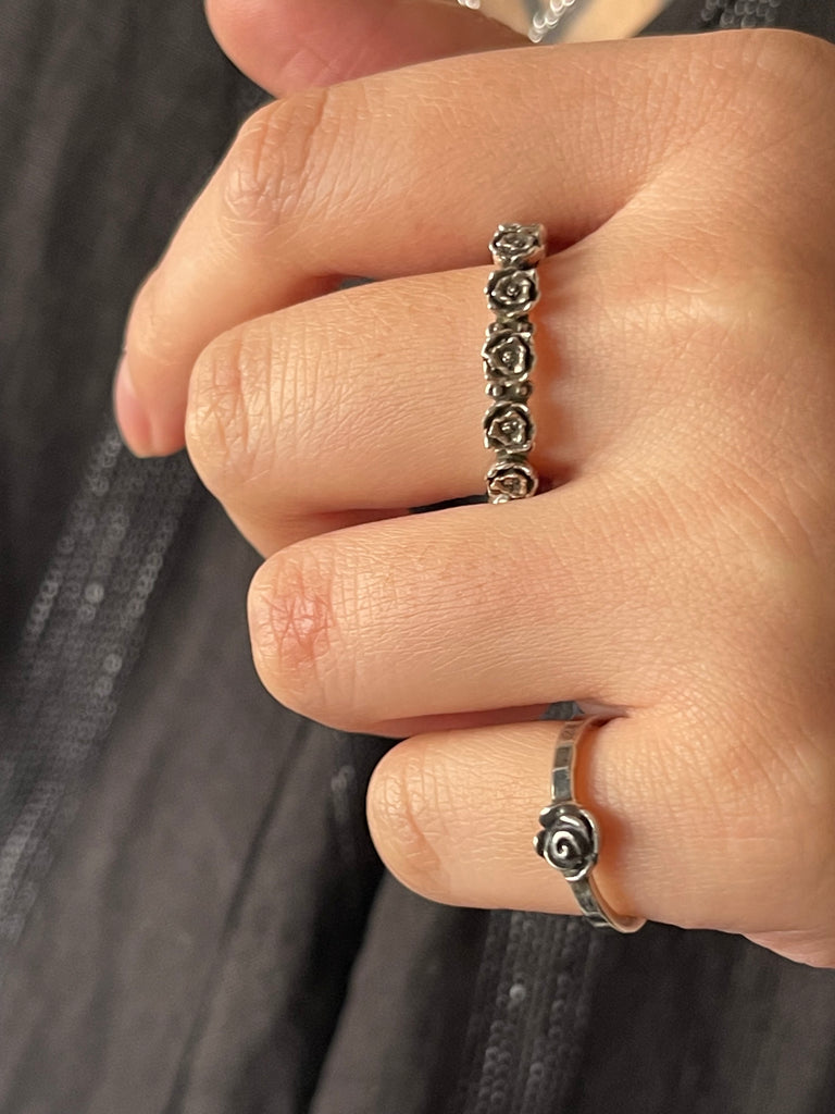 CollardManson 925 Silver Rose Ring