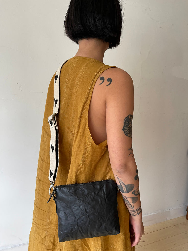 Florrie bag - cloudy with crow strap