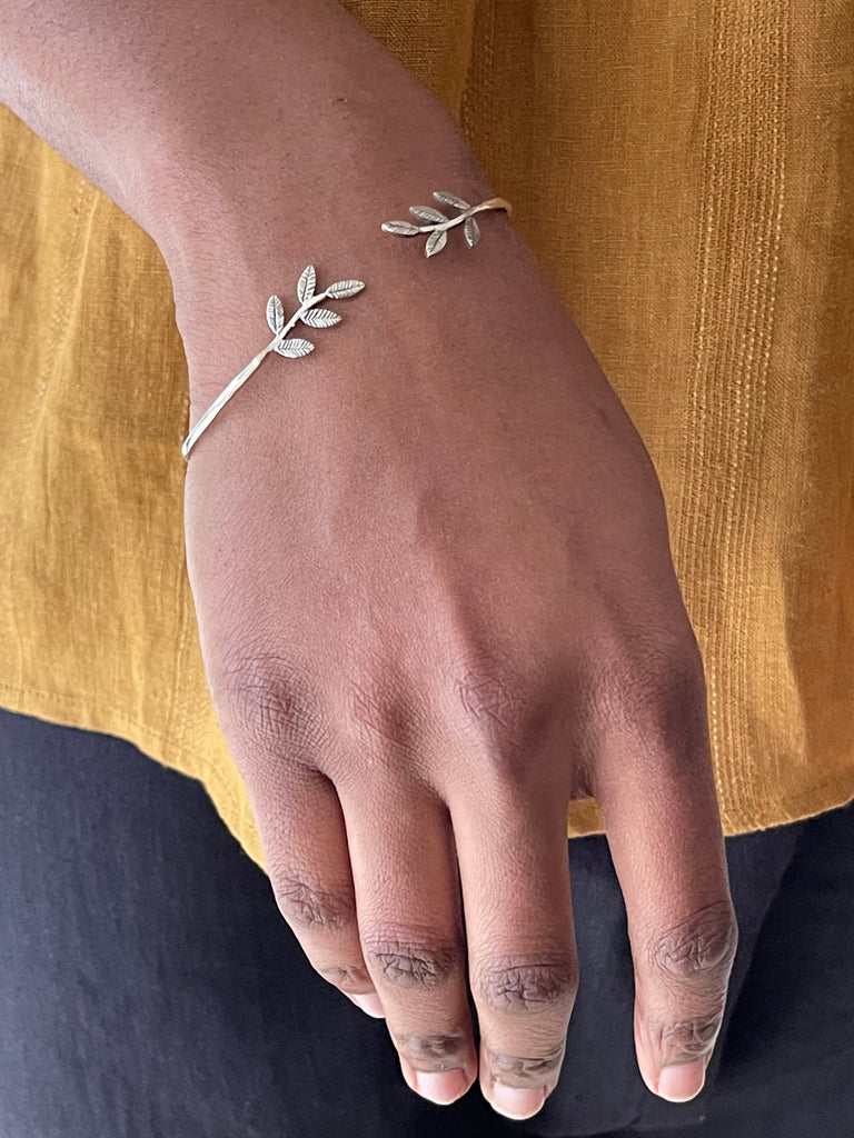 925 Silver fern bracelet
