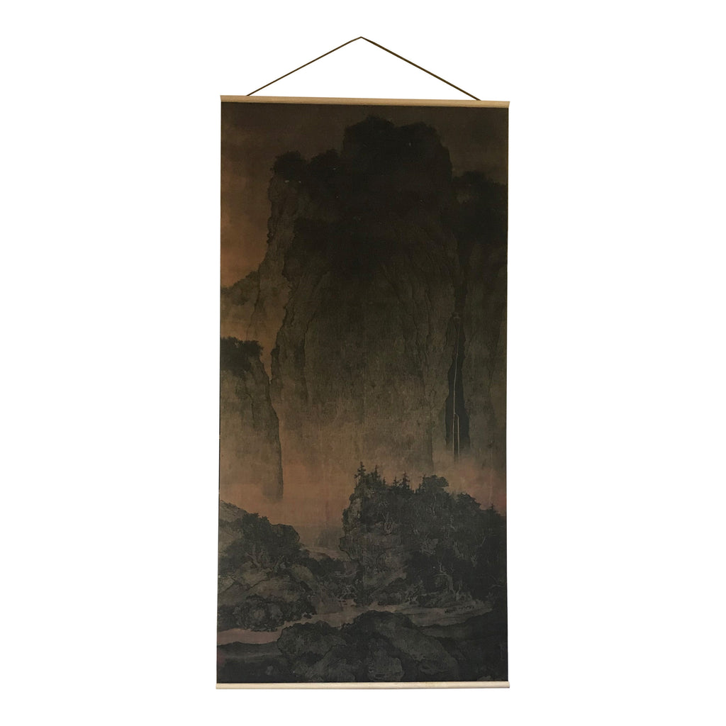 Among Mountains Canvas wall hanging