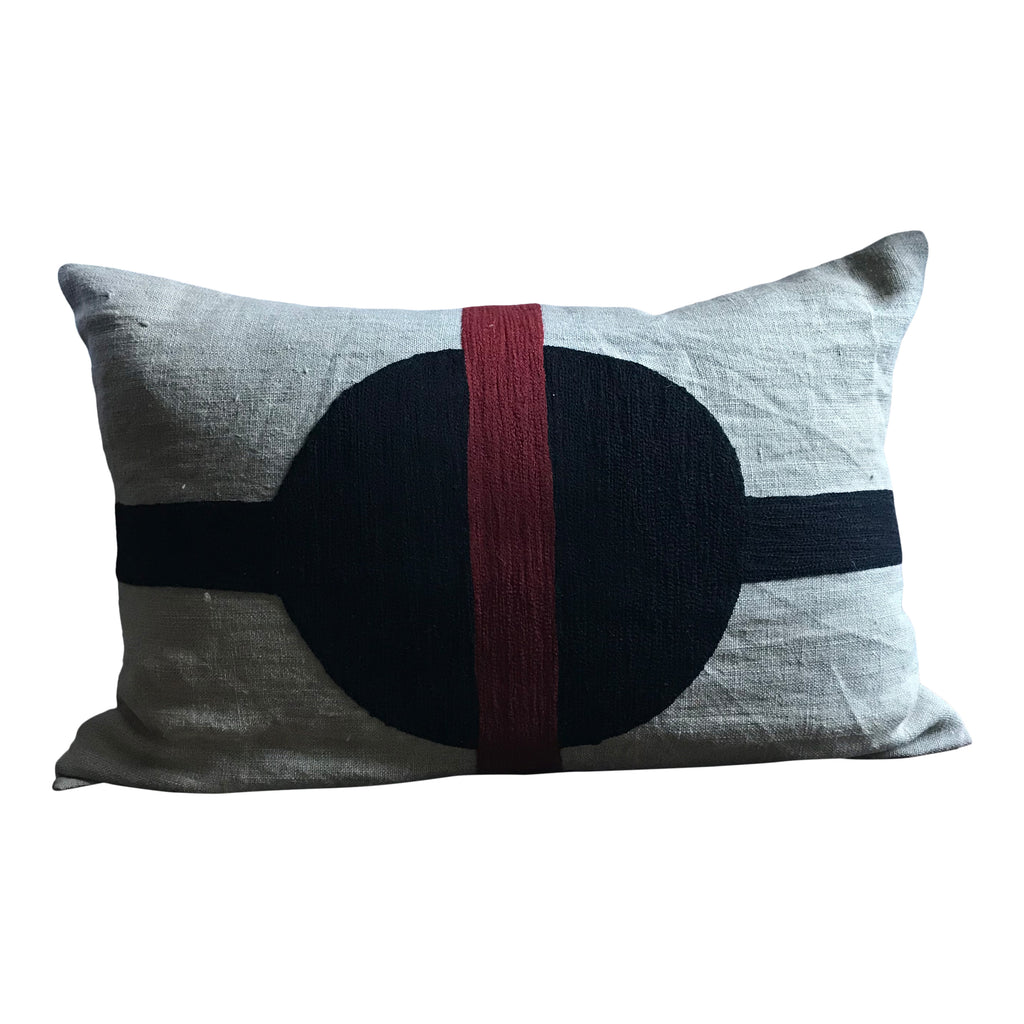 Embroidered cushion cover- 60x40